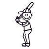 Papà giocatore di baseball