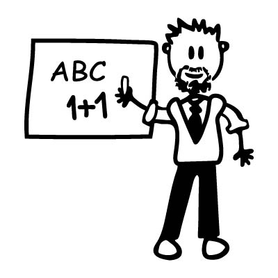 Papà insegnate - Adesivi Famiglia