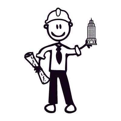 Papà architetto - Adesivi Famiglia