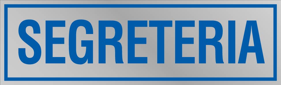 Etichetta adesiva "Segreteria"