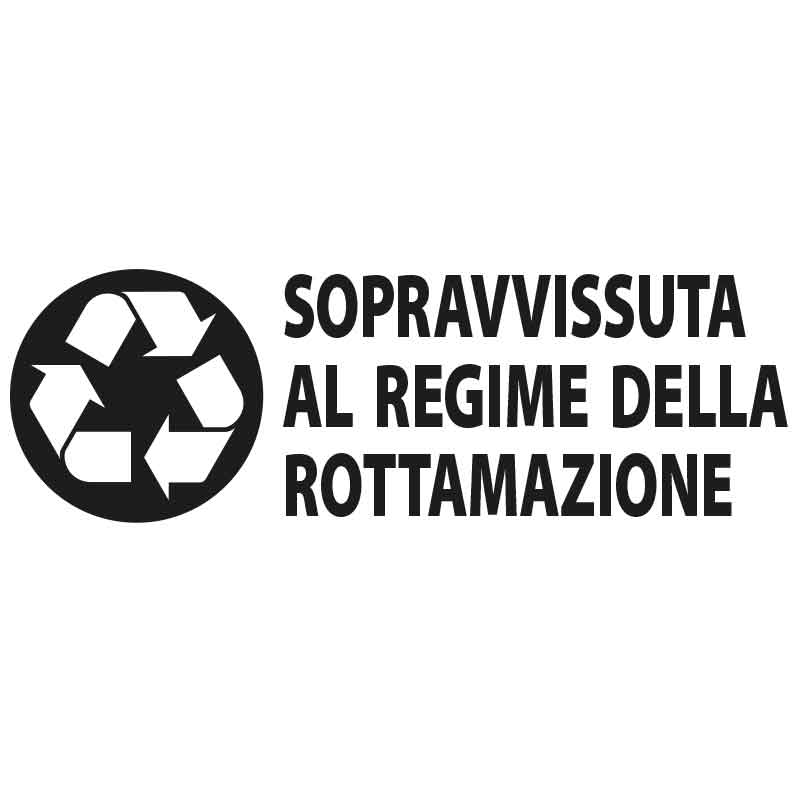 Adesivo "Sopravvissuta al regime delle rottamazione"