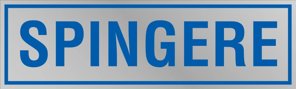 Etichetta adesiva "Spingere"