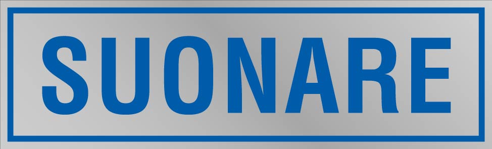 Etichetta adesiva "Suonare"