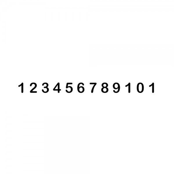 Numeratore 12 colonne, 7 mm - Trodat Classic 15712