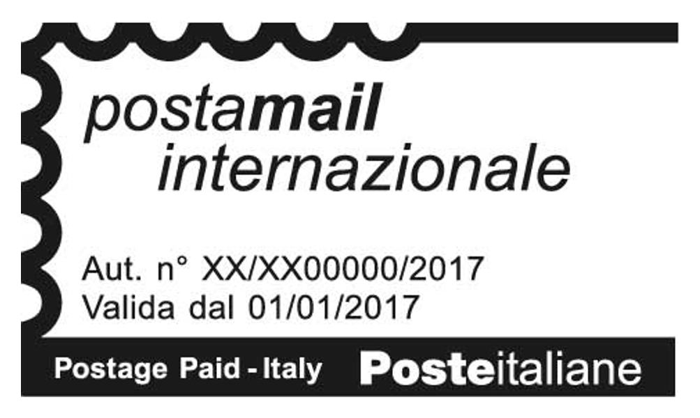 Timbro Postamail Internazionale