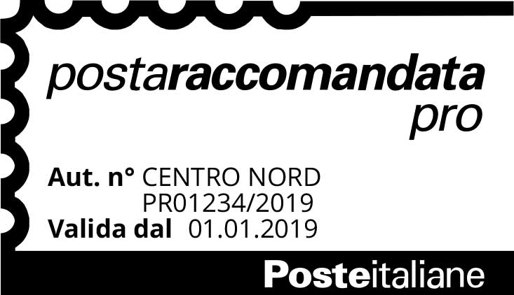 Timbro Posta Raccomandata Pro