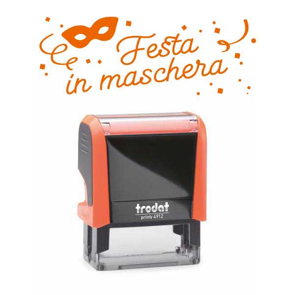 Timbro "Festa in maschera"