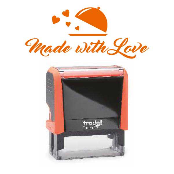 Timbro "Made with Love"