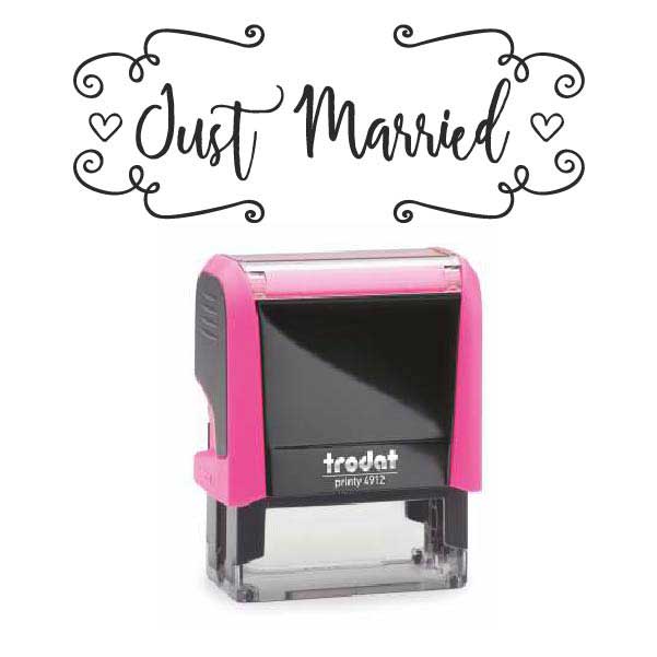 Timbro "Just Married"