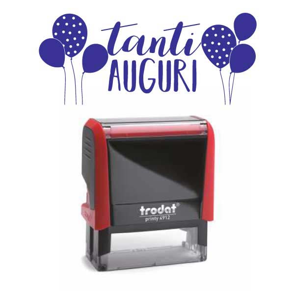 Timbro "Tanti auguri"