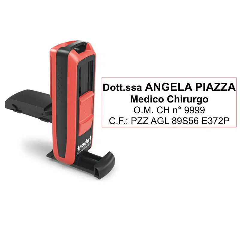 Timbro tascabile Trodat Pocket Printy 9512 - 47x18 mm