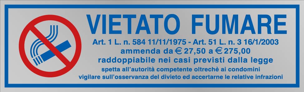 CARTELLO VIETATO FUMARE 20x30 cm SCUOLA UFFICIO CONDOMINIO NO SMOKING CARTELLO VIETATO FUMARE 20x30 cm SCUOLA UFFICIO CONDOMINIO NO SMOKING