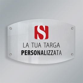 Targa linea contemporanea